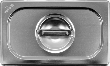 POKRYWKA DO POJEMNIKA ZE STALI NIERDZEWNEJ GN 1/4 | YG-00373
