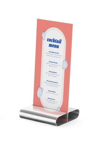 Podstawka pod kartę menu, op. 6 szt. HENDI 665251