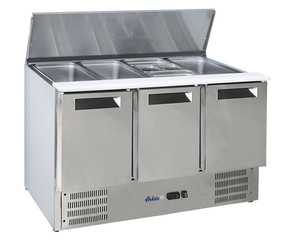 Stół chłodniczy sałatkowy 3-drzwiowy z pokrywą uchylną HENDI 236178