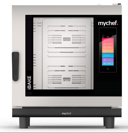 Piec konwekcyjno-parowy elektryczny | piekarniczo-cukierniczy | automatyczny system myjący | 6x600x400 | 12,6 kW | 400 V | Mychef iBake 6E TSC | System TSC - najwyższa stabilność temperatury