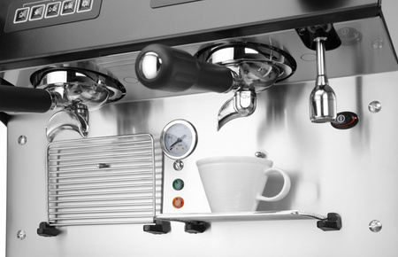 Ekspres do kawy JULIA Compact, 2-grupowy, automatyczny, czarny HENDI 207499