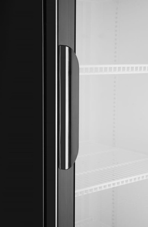 Lodówka barowa 1-drzwiowa z podświetlanym panelem, Arktic, 254 l, czarna HENDI 233788