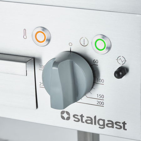 Płyta grillowa elektryczna, ryflowana, Gredil, 400x700x850 mm, P 4.0 kW, U 400 V STALGAST 977302