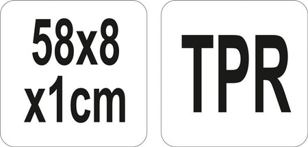 MATA BAROWA 58,0X8,0X1,0CM CZARNA | YG-07100