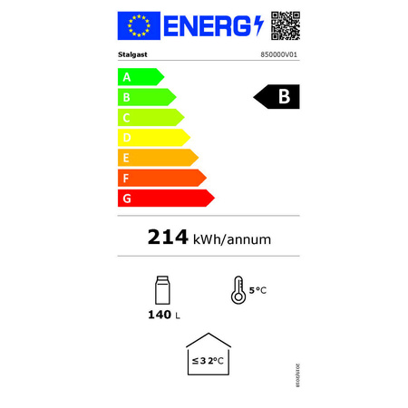 Lodówka na próbki, V 140 l STALGAST 850000