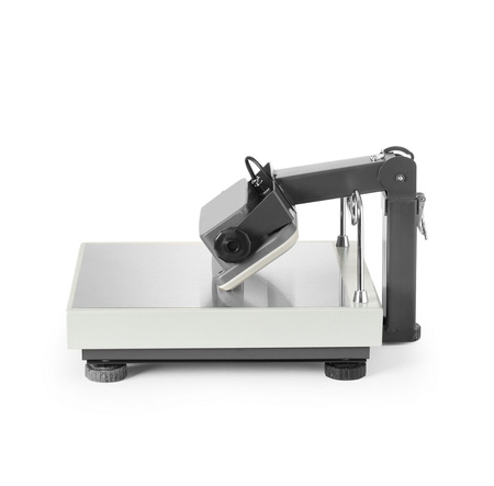 Waga platformowa LCD ze składanym wysięgnikiem i z legalizacją, seria EKO+, 60 kg  | HENDI BEK+C035X040060-KB