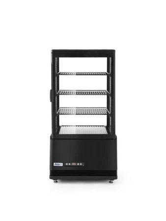 Witryna chłodnicza nastawna, 68 litrów, czarna HENDI 233238