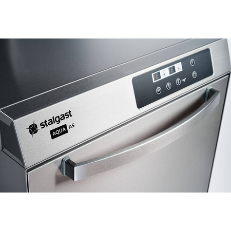 Zmywarko-wyparzarka Power Digital z pompą płuczącą i dozownikiem, 6,65 kW, 400 V, Stalgast 801565