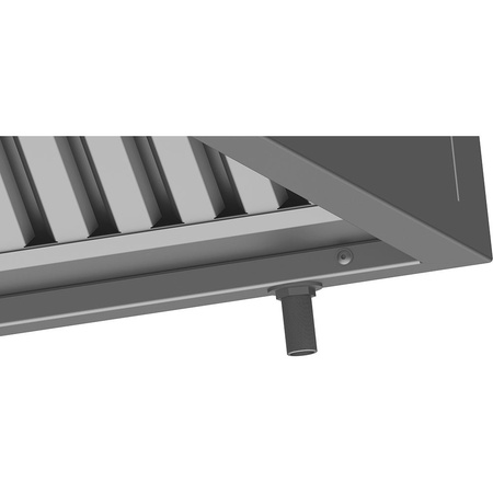 Okap do niskich pomieszczeń, skręcany, Gredil, 1510x1000x400 mm STALGAST 619115