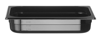 Pojemnik GN1/2-65 z czarnego poliwęglanu HENDI 862438