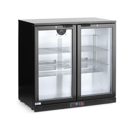 Lodówka barowa 2-drzwiowa, Arktic, 180L, czarny, 220-240V/160W HENDI 235829