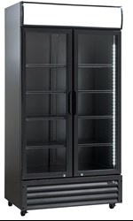 Szafa chłodnicza przeszklona SD802BHE | 2-drzwiowe | drzwi skrzydłowe | 776 l