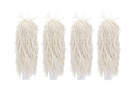 Zestaw szczotek do polerki do szkła – 2 szt., HENDI, Średnie, biały, 210x25mm 230138