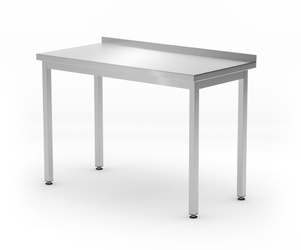 Stół przyścienny bez półki Budget Line – skręcany 1200x600x(H)850 | HENDI 817216