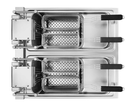 Frytownica automatyczna elektryczna | filtr oleju | ekran dotykowy | 60 kW | 2x 25l | RQ.PLS.ODFE.020