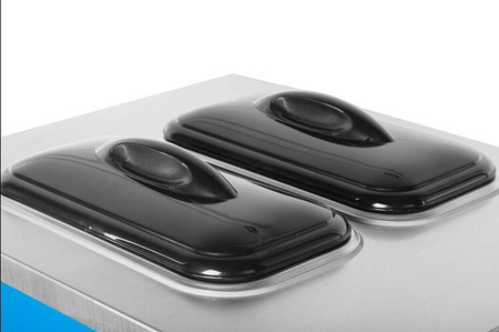 Maszyna do lodów włoskich | automat do lodów soft | 2 smaki + mix | nocne chłodzenie | niebieska | 2x6l | RESTO QUALITY RQ208C-B