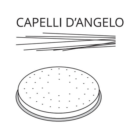 Matryca formująca do maszynki do makaronu PF15E i MPF1.5N CAPELLI D’ANGELO - ø 1 mm