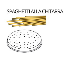 Matryca formująca do maszynki do makaronu PF15E i MPF1.5N SPAGHETTI ALLA CHITARRA 2 x 2 mm