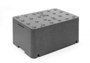 Pojemnik termoizolacyjny z piocelanu, o wym. 600x400x296 mm, 47L HENDI 707593