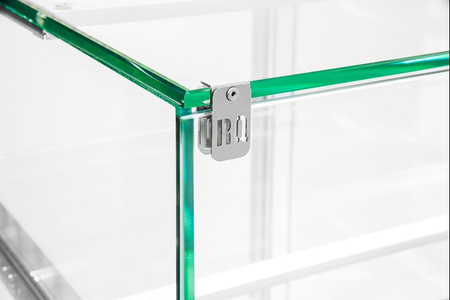 Witryna cukiernicza chłodnicza Dolce Visione Premium 1300 Bianco | podświetlany cokół | białe wnętrze | 1300x670x1300 mm