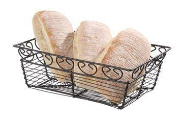 Koszyk Deco prostokątny czarny 230x150x80 mm HENDI 425855