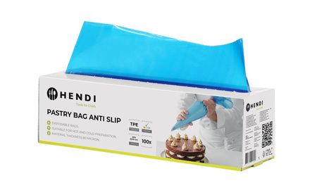 Worki do szprycowania jednorazowe HACCP, antypoślizgowe, niebie HENDI 557303