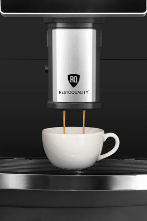 Automatyczny ekspres do kawy RQK2B z ekranem dotykowym | pojemnik 2l | podłączenie do wody | czarny