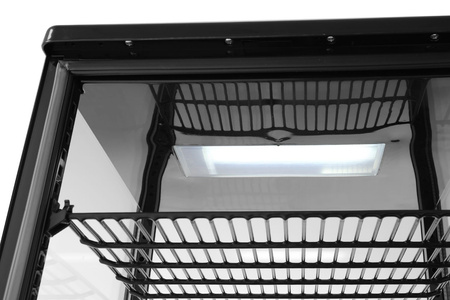 Witryna chłodnicza nastawna, 68 litrów, czarna HENDI 233238