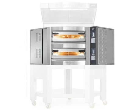 Piec do pizzy Cuppone Caravaggio | CR835/2 CD | elektryczny | 8+8x36 cm | 11,8+11,8 kW | 1445x1639x777 mm