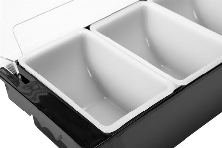 POJEMNIK BARMAŃSKI CZARNY 5 SEGMENTÓW | YG-07080