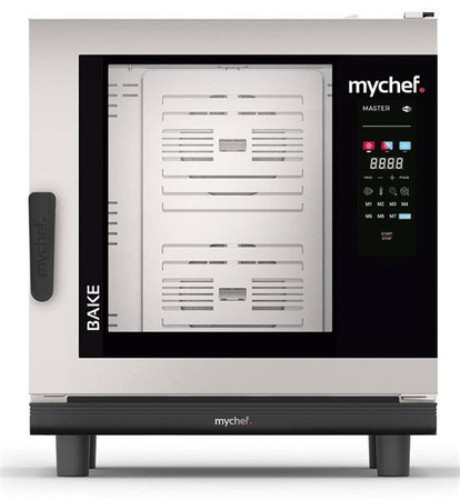 Piec konwekcyjno-parowy elektryczny | piekarniczo-cukierniczy | automatyczny system myjący | 6x600x400 | 12,6 kW | 400 V | Mychef BAKE MASTER 6E