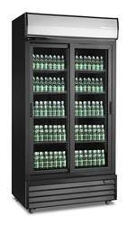 Szafa chłodnicza przeszklona RQ801SL-BLACK | 800l | drzwi przesuwne | czarna (SD801SL)