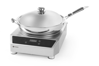 Wok indukcyjny model 3500 (239766) + patelnia indukcyjna Wok (23 HENDI 239681