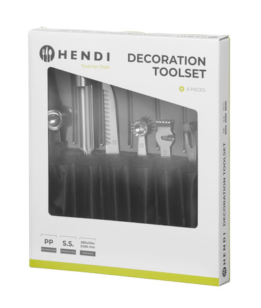 Zestaw 6 noży dekoracyjnych HENDI 856291