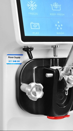 Maszyna do lodów włoskich RQ16ERLWF | 1 smak | pompa napowietrzająca | nocne chłodzenie | duży wyświetlacz | nastawna | 6l