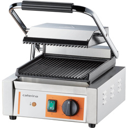 Kontakt grill pojedynczy, ryflowany, Caterina, P 1.8 kW STALGAST 742018