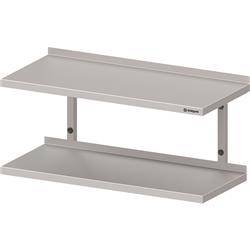 Półka wisząca podwójna 1100x300x390 mm STALGAST MEBLE 981833110