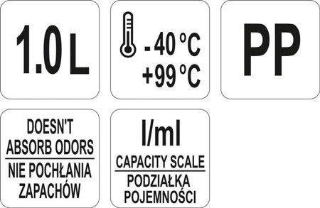 DZBANEK Z MIARKĄ 1000ML
 | YG-07284