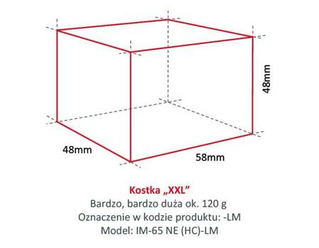 Kostkarka do lodu Hoshizaki IM-65NE-HC-LM "Big" | 43 kg/24h | chłodzona powietrzem | kostka duża | 48x58x48 mm | RESTO QUALITY IM-65NE-HC-LM "Big"