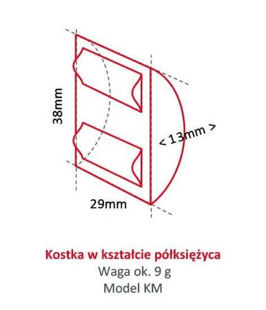 Kostkarka do lodu Hoshizaki KM 140C-HC | 138 kg/24h | chłodzona powietrzem | kostka półksiężyc | 38x29x13 mm | RESTO QUALITY KM140C-HC