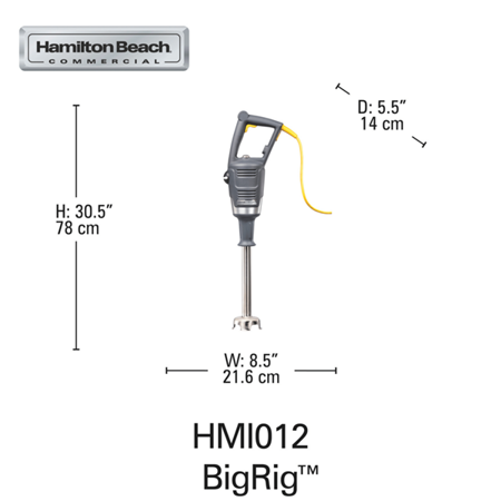 Mikser zanurzeniowy HMI014-CE BigRig™ 820x216 mm, Hamilton Beach Commercial