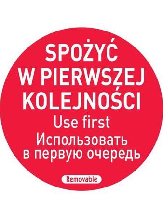 Naklejki Food Safety - Spożyć w pierwszej kolejności HENDI 850152