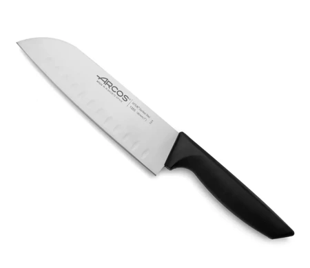 Nóż Santoku ze szlifem kulowym, seria NIZA, Arcos, czarny, (L)314 mm HENDI 135500