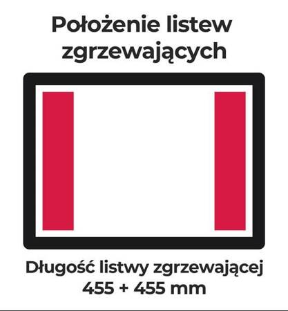 Pakowarka próżniowa komorowa goSENSOR L | nastawna | listwa 455 + 455 mm | pompa ALUE 20 m3/h | 1,2 kW | 620x599x453 mm | TGL2V2E2 | RESTO QUALITY TGL2V2E2