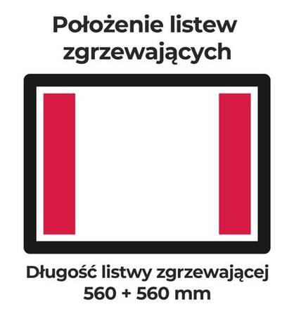 Pakowarka próżniowa komorowa iSENSOR L | wolnostojąca | listwa 560 + 560 mm | pompa BECKER 65 m3/h | 1,5 kW | 1136x707x1050 mm | FIL6K2E2 | RESTO QUALITY FIL6K2E2