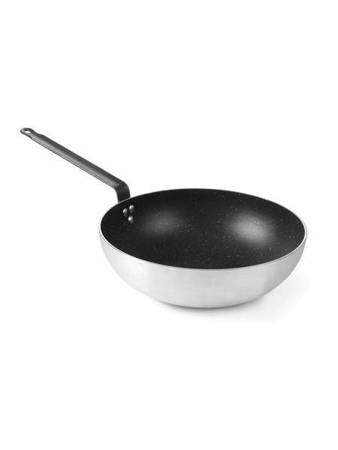 Patelnia Wok aluminiowa z marmurową powłoką nieprzywierającą - 32 HENDI 627747