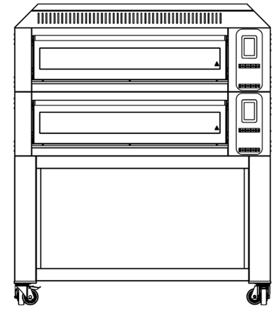 Piec elektryczny do pizzy | dwukomorowy | z podstawą | 8x30 cm | COMP - 2S L6 | RESTO QUALITY COMP - 2S L6