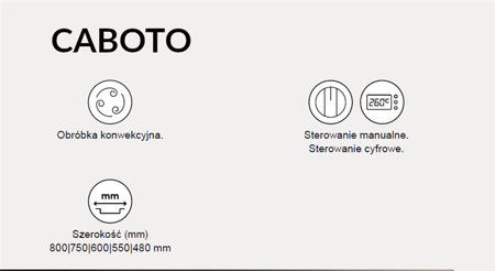 Piec konwekcyjny z naparowaniem PF8003D | Caboto | 3xGN1/1 | 3x600x400 | elektroniczny | 3,3kW