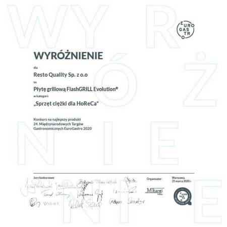 Płyta grillowa elektryczna | energooszczędna | nastawna | gładka | Zernike | GE5060L1C