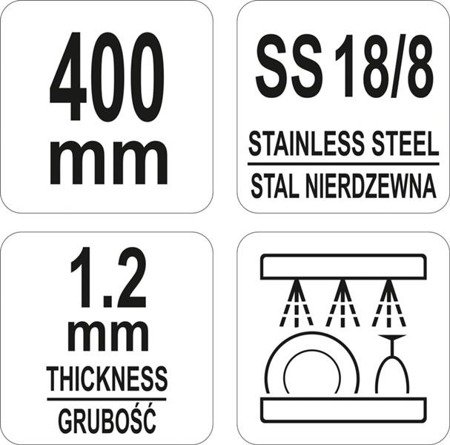 SZCZYPCE UNIWERSALNE STALOWE 400MM | YG-02752